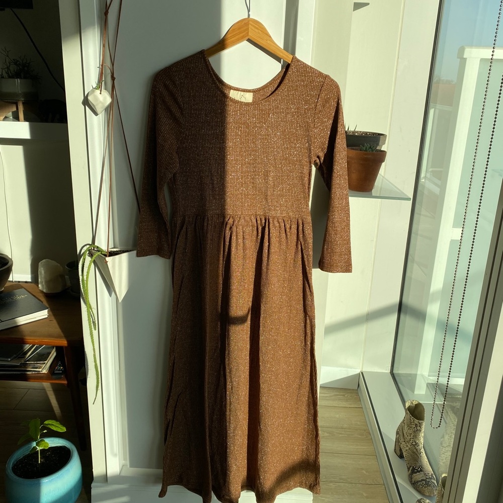 Lenni The Label Vega Dress in Cocoa